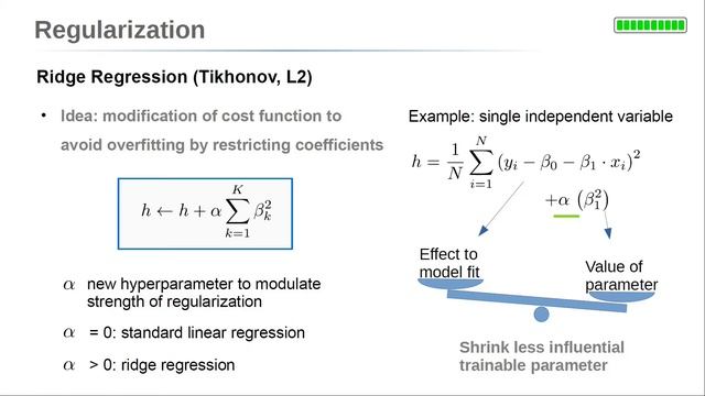 Regularization - Early Stopping, Ridge Regression (L2) and Lasso Regression (L1) [Lecture 1.6] смотреть онлайн