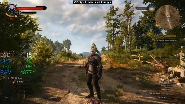 Intel UHD Graphics 630 -- Intel Core i5-8400 -- The Witcher 3 Wild FPS Test смотреть онлайн