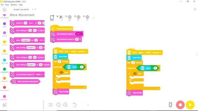 Spike Prime Basic Line Follower and Gyro Controlled Straight Programs смотреть онлайн