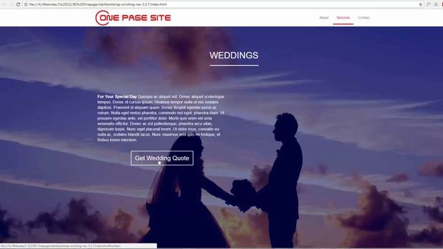 Bootstrap one page scrolling site part 12 - Twitter Bootstrap смотреть онлайн