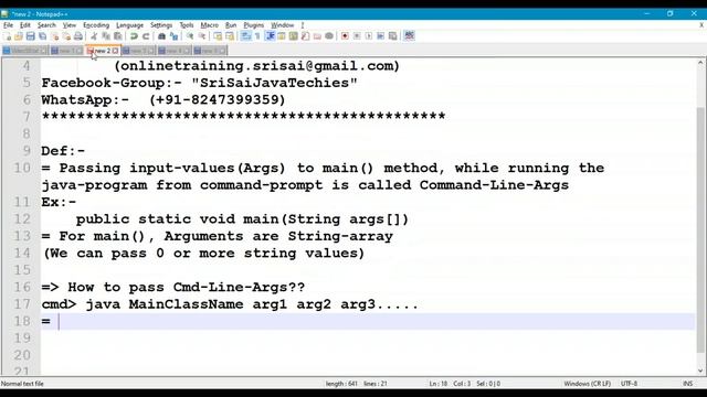 58. Command Line Arguments in Java program || Passing Arguments to main() Method смотреть онлайн