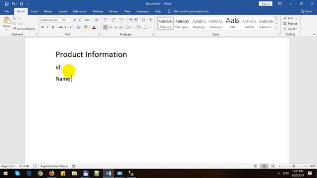 Import Data into Word 2019 from SQL Server Database смотреть онлайн