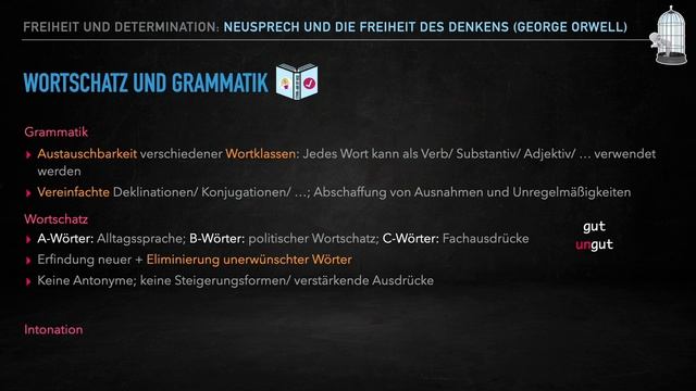 Neusprech und die Freiheit des Denkens | George Orwell | 1984 смотреть онлайн