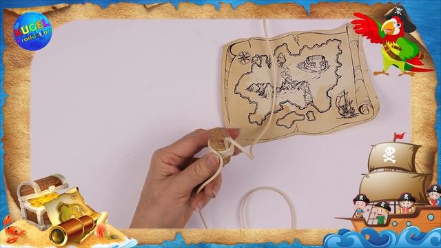 Пиратская карта сокровищ/Как сделать настоящую пиратскую карту бутылку с посланием/Бутылка с картой смотреть онлайн