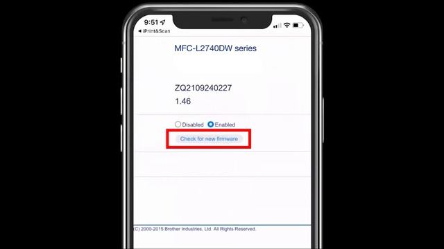 MFCL2740DW Update firmware from mobile device – Brother quick fix смотреть онлайн
