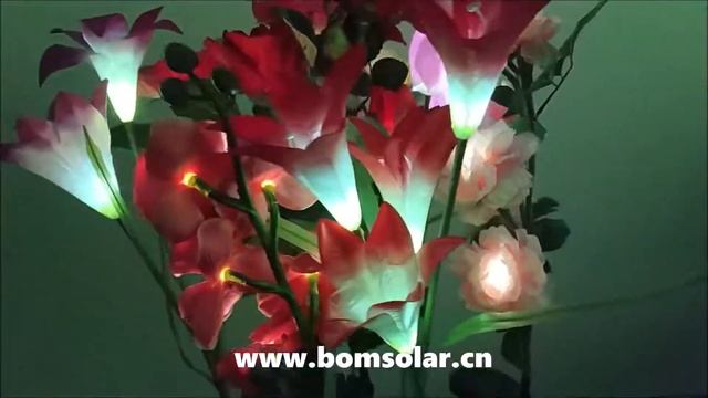[Russian]Искусственный тюльпан на солнечной батарее со светодиодной подсветкой, солнечный тюльпан, смотреть онлайн