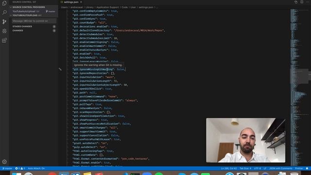 VS Code Setting: git.ignoreMissingGitWarning смотреть онлайн