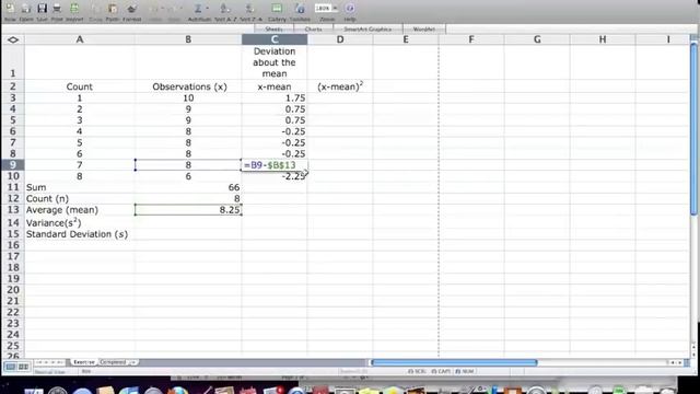How to calculate Standard Deviation, Mean, Variance Statistics, Excel смотреть онлайн