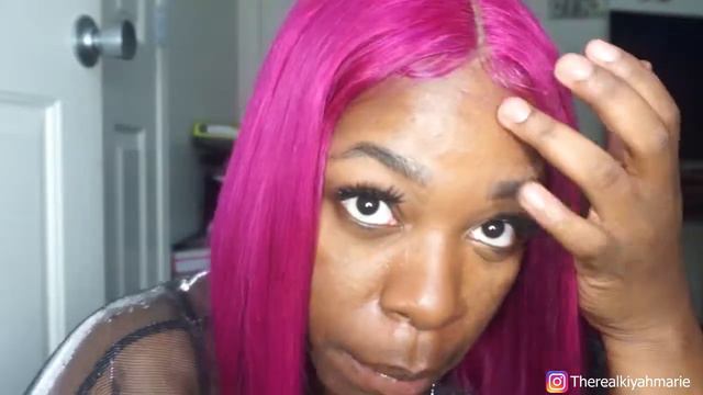 My Fuchsia Bob💕 Remy Brazilian straight | Beaudiva Hair Review смотреть онлайн