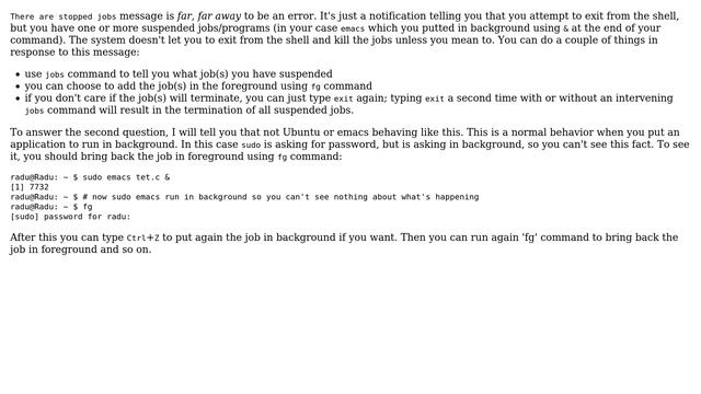 Ubuntu: What should I do when I get 'There are stopped jobs' error? (3 solutions!) смотреть онлайн