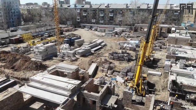 Процесс строительства ЖК "Altyn" смотреть онлайн