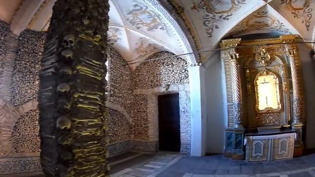 Эвора.Часовня костей.Самый известный памятник в городе...и самый жуткий... смотреть онлайн