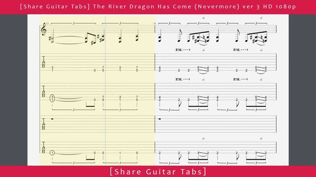 [Share Guitar Tabs] The River Dragon Has Come (Nevermore) ver 3 HD 1080p смотреть онлайн