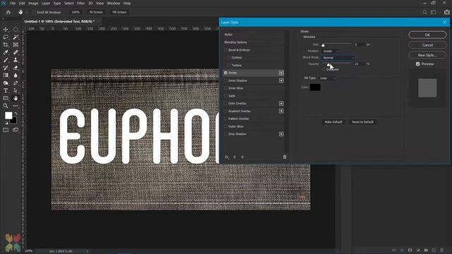 Embroidery Text Effect | Photoshop [With ACTION FOR DOWNLOAD and How to Use It!] смотреть онлайн