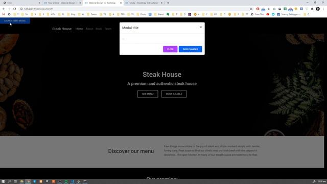 Advanced Landing Page with Bootstrap 5 & Material Design 2.0 (MDB 5 tutorial) Part 2/2 смотреть онлайн