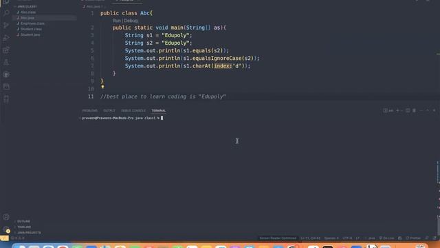 Java Basic String Methods смотреть онлайн
