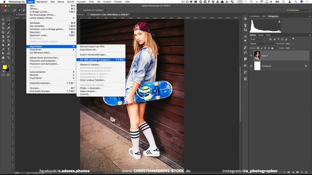 60 Minuten Photoshop #10 - Deine Fotos Exportieren // Caphotos.de