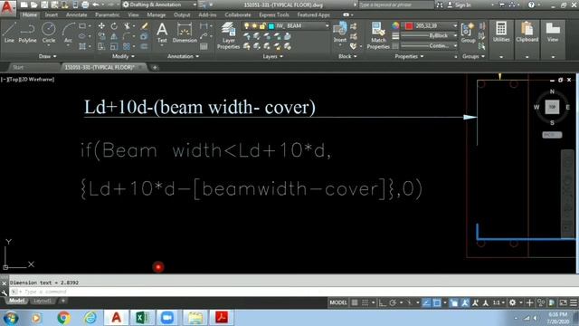 Bar bending shchedule of beam part 3| how to make BBS in AutoCAD and excel смотреть онлайн