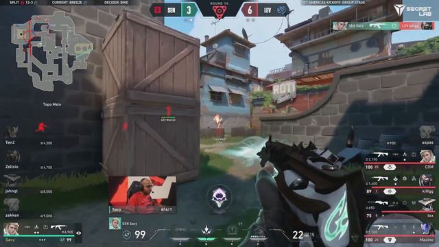 ASPAS FORA DO MASTERS! SENTINELS BATE LEVIATAN e ELIMINA EQUIPE DO KICKOFF - SENTINELS vs LEVIATAN смотреть онлайн