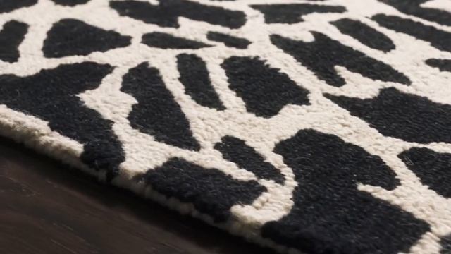 Loloi Masai Mas-02 Black - Ivory Area Rug смотреть онлайн