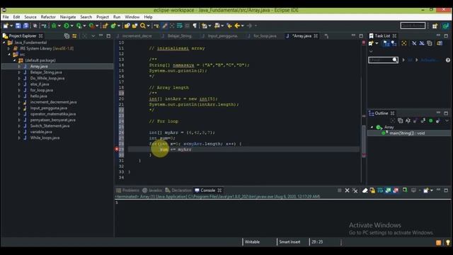 13. Dasar pemrograman Java - Penggunaan Array pada Java смотреть онлайн