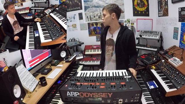 ARP Odyssey and MOOG Sub 37 Synth FX rock solo by KOKIMAN ROMERO. смотреть онлайн