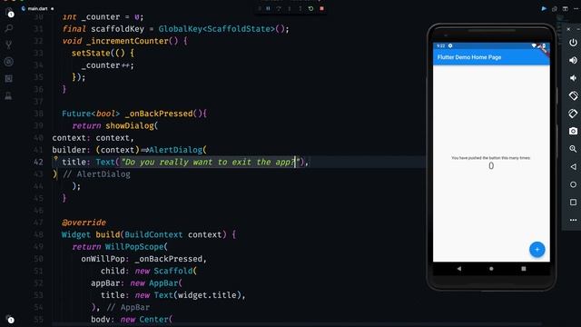 Flutter: Handle Back Button Pressed | WillPopScope Widget смотреть онлайн