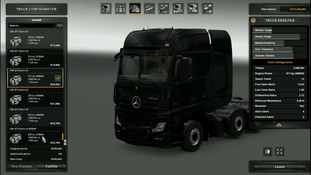 Mercedes Giga 8x4 Heavy Duty Mod Pack (Actros GigaSpace Upgrade) смотреть онлайн
