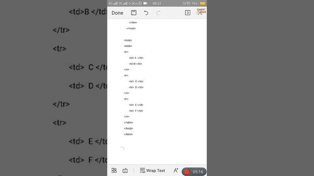 Creating tables | HTML | in mobile | 03 | @Suru_Kro смотреть онлайн
