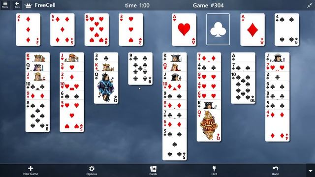 FreeCell Game #304 SOLVED/ Microsoft Solitaire Collection смотреть онлайн