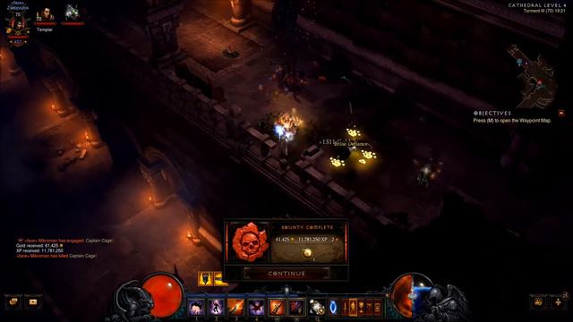 Diablo 3 - Demon Hunter Cluster build - Torment 3 Act 1 Bounty speedrun смотреть онлайн
