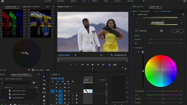 How to COLOR GRADE with Premiere Pro CC and Magic Bullet Colorista IV смотреть онлайн