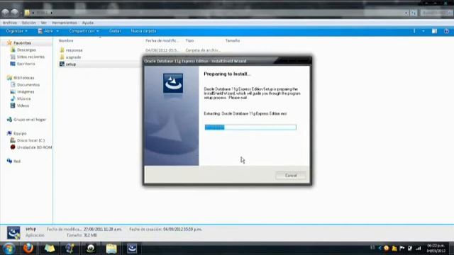Intalacion Oracle 11g express Edition parte1.wmv смотреть онлайн