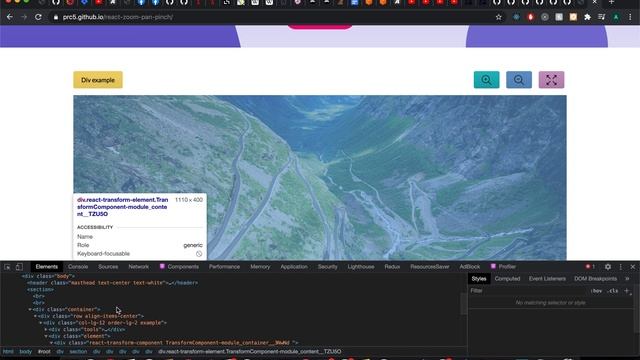 react pinch pan zoom demo смотреть онлайн
