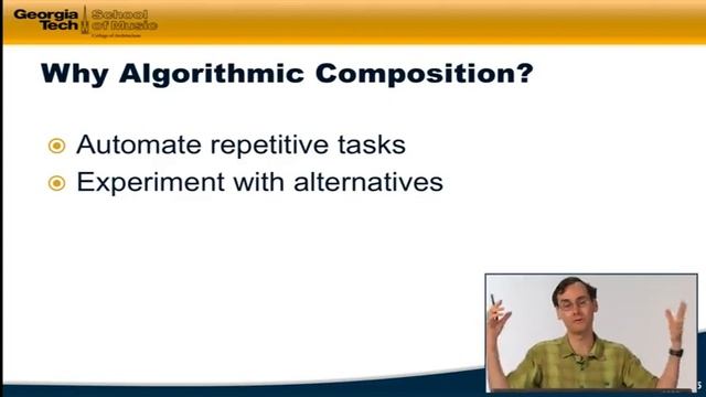 4.1 -  Algorithmic Composition | Music Technology