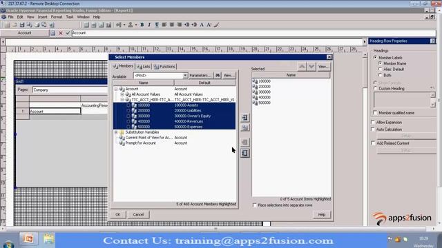 How to Create Report using Financial Reporting Studio in Fusion Financials Cloud смотреть онлайн