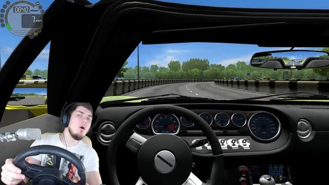 ЗАДНЕПРИВОДНЫЙ АМЕРИКАНЕЦ - FORD GT в City Car Driving + РУЛЬ смотреть онлайн