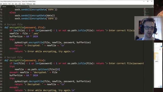 Python Control Server - File Transfer (4 of 8) смотреть онлайн