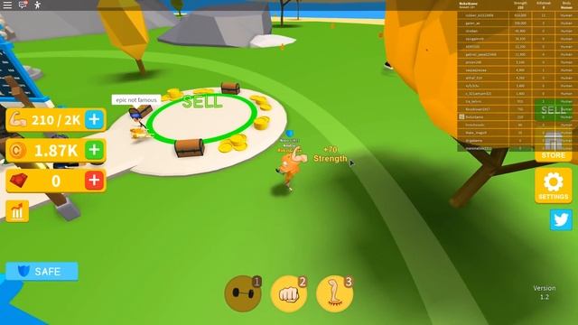 ВСЕ КАЧКИ В ШОКЕ ОТ МОЕЙ СИЛЫ! СИМУЛЯТОР КАЧКА НА ПДЯЖЕ! ROBLOX смотреть онлайн