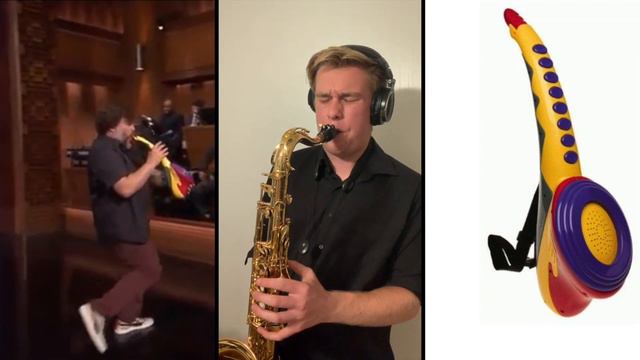 Jack Black's Sax-A-Boom, but it's a Funky Jam on a Real Sax смотреть онлайн