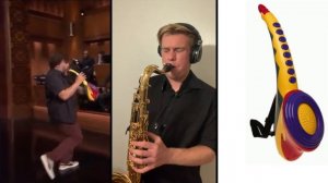 Jack Black's Sax-A-Boom, but it's a Funky Jam on a Real Sax