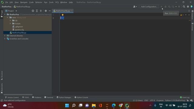 Pycharm - Starting a New Project from Scratch | Setting Up a New Project in Pycharm | Part-2 смотреть онлайн