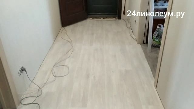 Линолеум Идеал Ультра Колумб 4. как смотрится в коридоре. смотреть онлайн