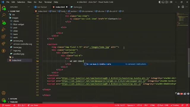 Create a Website Using HTML, CSS & BOOTSTRAP смотреть онлайн