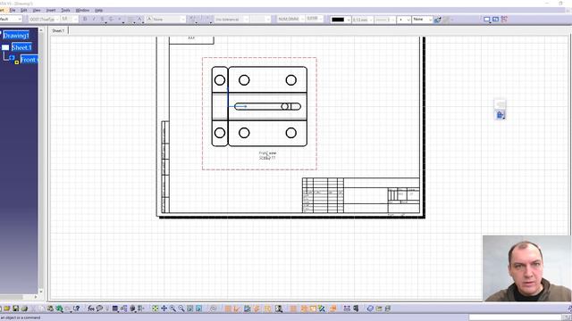 5.1.2 Знакомство с модулем чертеж CATIA V5 и его настройка #drafting #scripts #ЕСКД смотреть онлайн