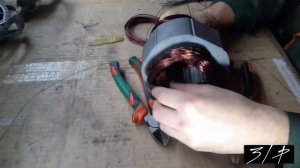 ремонт электродвигателя от бетономешалки на 230 В. Полная инструкция. Concrete mixer motor repair