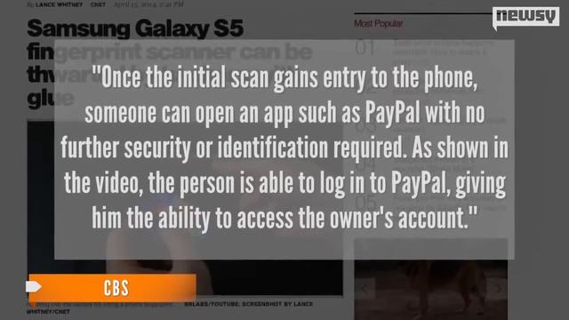 German Researchers Crack Samsung's Fingerprint Scanner смотреть онлайн