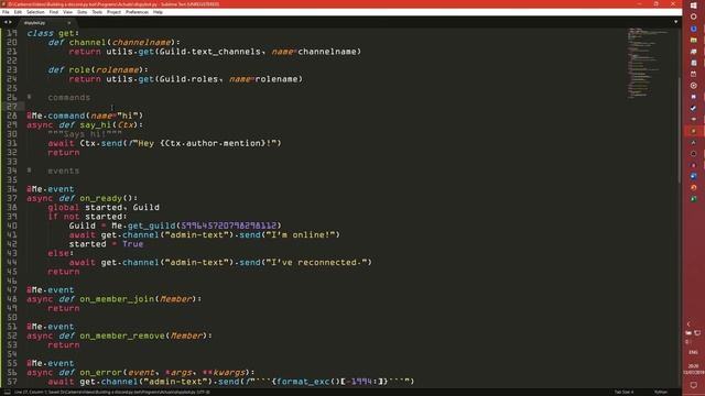 Commands, errors, and shutdown - Building a discord.py bot - Part 3 смотреть онлайн