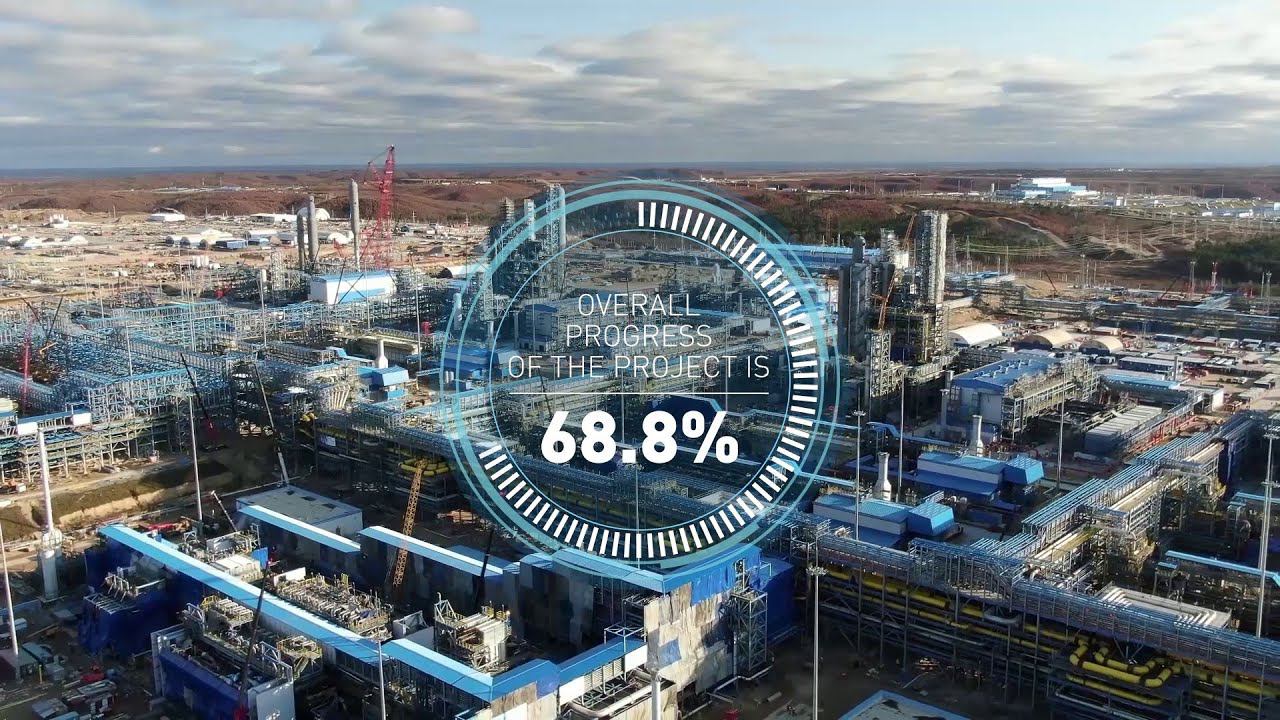 Construction Progress of Amur Gas Processing Plant Reaches 68.8% in October 2020 смотреть онлайн