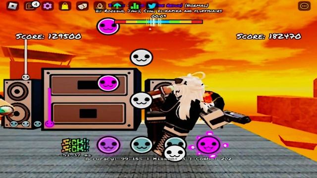 Jogando Funky Friday-Roblox(Remix B-side Redux Song Ugh,Guns and Stress) смотреть онлайн